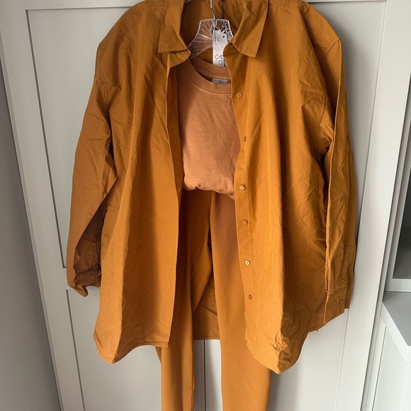 NWT/NWOT CALIA by Carrie Underwood Activewear Set Sz M-L-XL, Mustard Yellow - Picture 7 of 16